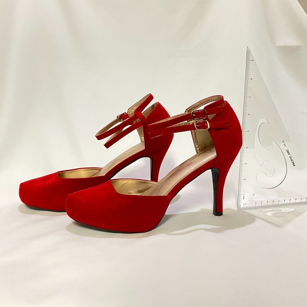 Dream Pairs Womens Mary Jane Pumps Double Ankle Strap Stilettos Heel Dress Shoes